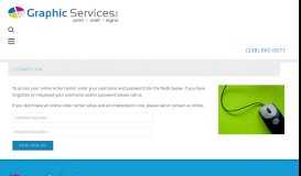 
							         Customer Portal : Customer Login - Graphic Services Inc.								  
							    