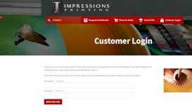 
							         Customer Portal : Customer Login - Impressions Printing								  
							    