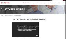 
							         Customer Portal | Dataforma								  
							    