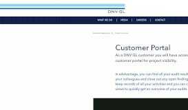 
							         Customer Portal - DNV GL								  
							    