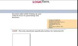 
							         Customer Portal for Syteline - LogicData								  
							    