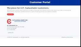 
							         Customer Portal | HP Cadwallader								  
							    