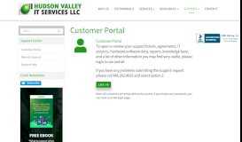 
							         Customer Portal - Hudson Valley IT Services, LLC								  
							    