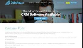 
							         Customer Portal - Let your customers login!!! - DebtPayPro								  
							    