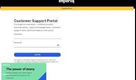 
							         Customer Portal Login | Imperva								  
							    