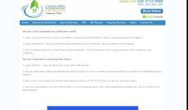 
							         Customer Portal Login | Landlord Certificates								  
							    