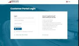 
							         Customer Portal Login - Mercury Insurance | Login								  
							    