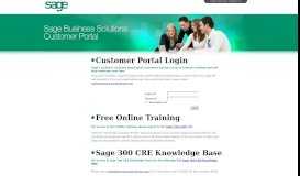 
							         Customer Portal Login - Sage Business Solutions Partner Portal								  
							    