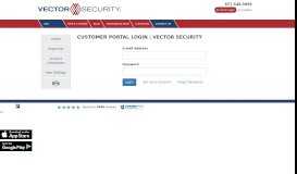 
							         Customer Portal Login | Vector Security								  
							    