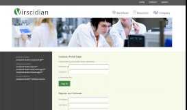 
							         Customer Portal Login - Virscidian								  
							    