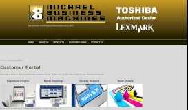 
							         Customer Portal | Michael Business Machines								  
							    