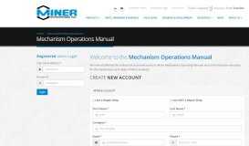 
							         Customer Portal - Miner Enterprises								  
							    