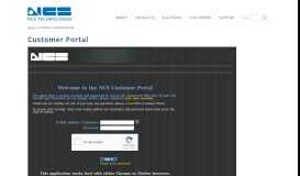 
							         Customer Portal | NCS Technologies, Inc.								  
							    