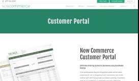 
							         Customer Portal - Now Commerce								  
							    