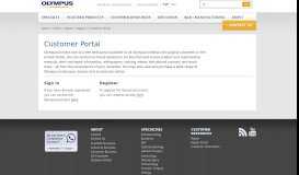 
							         Customer Portal | Olympus America | Medical								  
							    