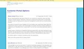 
							         Customer Portal Options - Epicor ERP 10 - Epicor User Help Forum								  
							    