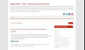 
							         Customer Portal – Sage CRM – Tips, Tricks and Components - Greytrix								  
							    