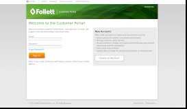 
							         Customer Portal | Sign In | Follett								  
							    