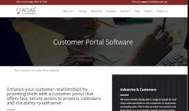 
							         Customer Portal Software - Atlas Computer Systems								  
							    