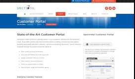 
							         Customer Portal | State-of-the-Art Web Access to Accounts - Spectrotel								  
							    