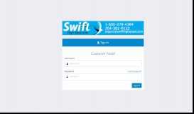 
							         Customer Portal - Swift High Speed								  
							    