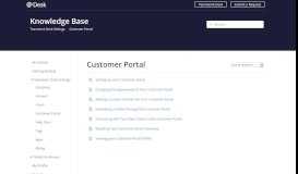 
							         Customer Portal - Teamwork Desk Support								  
							    