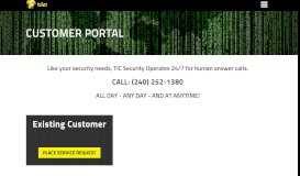 
							         Customer Portal | Tic Secure								  
							    