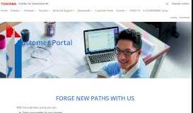 
							         CUSTOMER PORTAL | Toshiba Tec Switzerland AG								  
							    