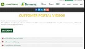 
							         Customer Portal Videos | Grossenburg Implement								  
							    