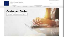 
							         Customer Portal - Volvo Financial Services								  
							    