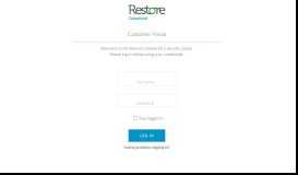 
							         Customer Portal Welcome to the Restore Datashred customer portal ...								  
							    