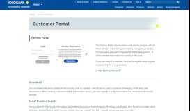 
							         Customer Portal - Yokogawa Global								  
							    
