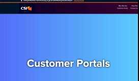 
							         Customer Portals | CSI								  
							    