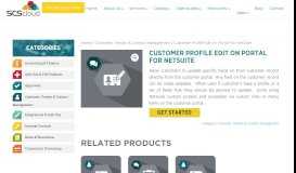 
							         Customer Profile Edit on Portal For NetSuite - SCS CLOUD								  
							    