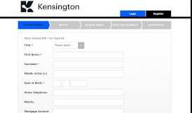 
							         Customer | Registration - Kensington Customer Portal								  
							    