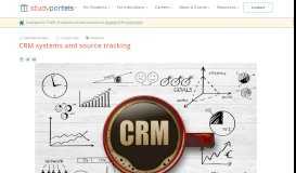 
							         Customer Relationship Management (CRM) Systems and Source ...								  
							    