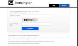 
							         Customer | Reset Password - Kensington Customer Portal								  
							    