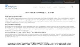 
							         Customer Segregated Funds - Phillip Capital								  
							    