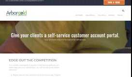 
							         Customer self-service portal; a unique Arborgold feature								  
							    
