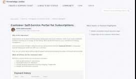 
							         Customer Self-Service Portal for Subscriptions. : Chargebee Help Center								  
							    