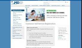 
							         Customer Self-Service Registration - Modesto Irrigation District								  
							    