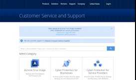 
							         Customer Service and Support - Acronis								  
							    