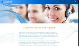 
							         Customer Service and Support | [Leisure Management] | Legend								  
							    