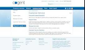 
							         Customer Service - Cogent Communications								  
							    