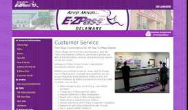 
							         Customer Service - Delaware E-ZPass								  
							    