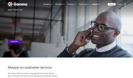 
							         Customer Service - Gamma								  
							    