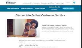 
							         Customer Service | Gerber Life Insurance								  
							    