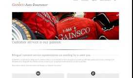 
							         Customer Service Information | GAINSCO Auto Insurance®								  
							    