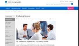 
							         Customer Service - Konica Minolta								  
							    