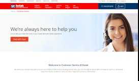 
							         Customer Service - Kotak Mahindra Bank								  
							    